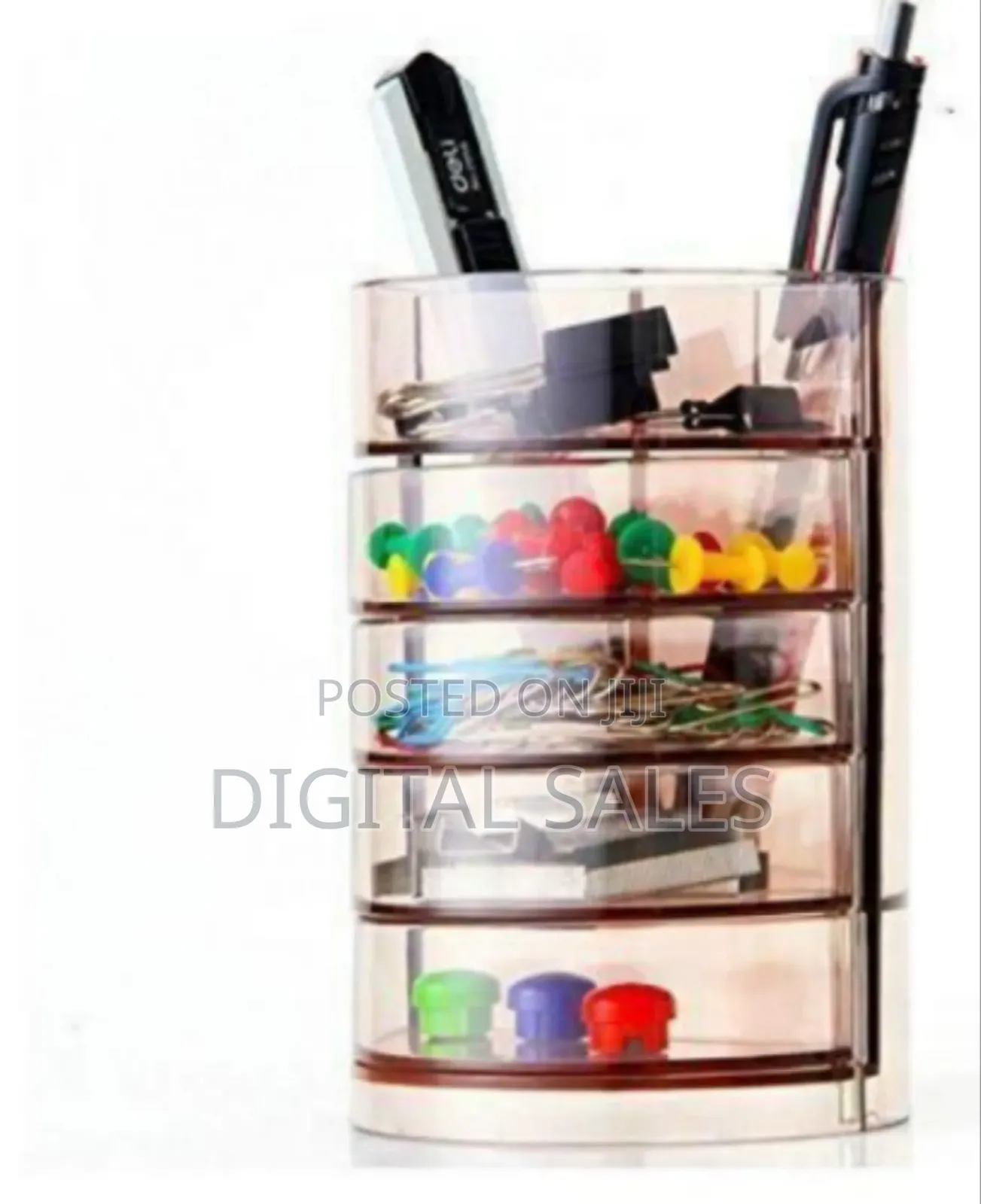 Multi-tier Rotating Desktop Stationery Organizer -