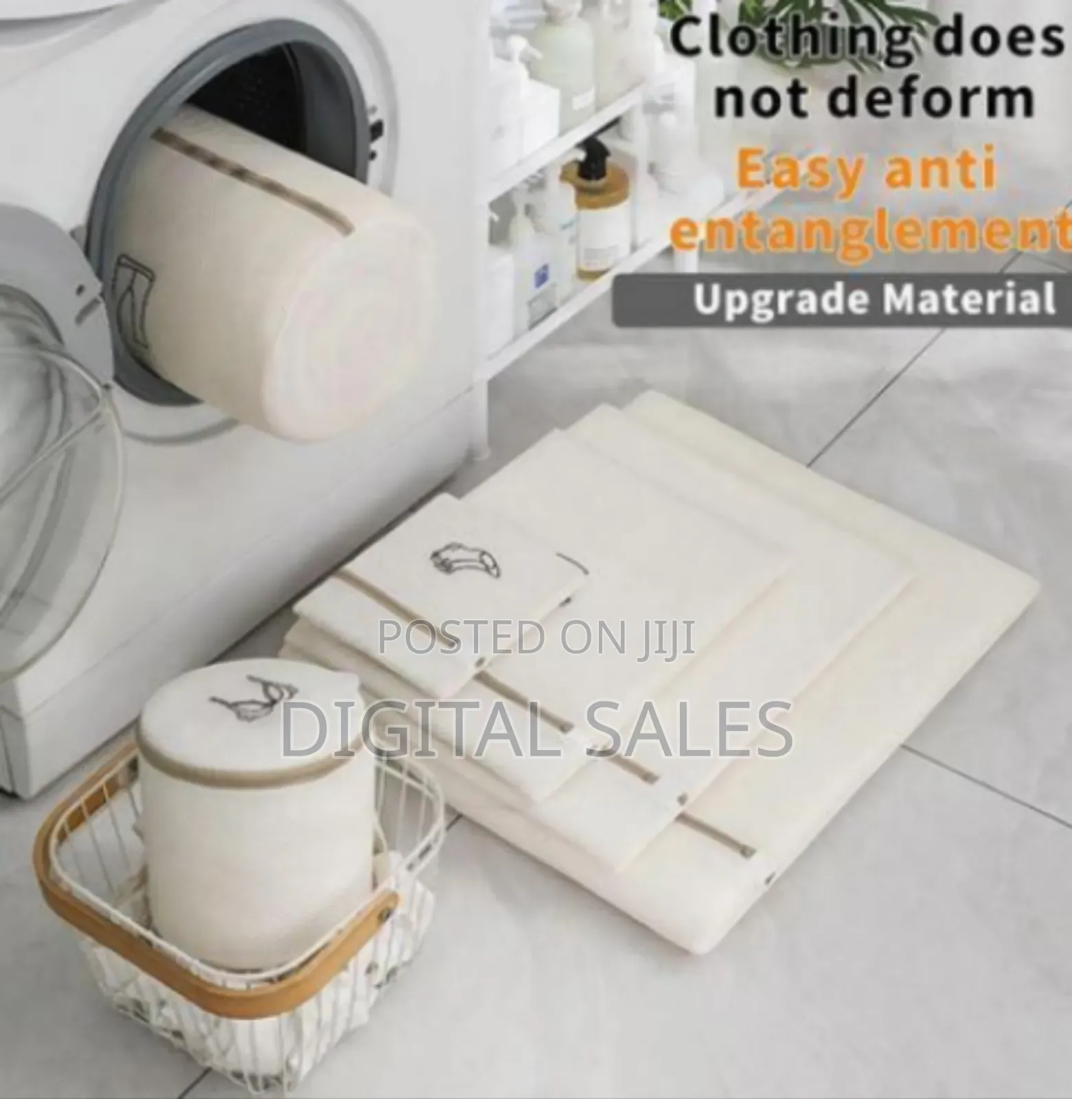 Set Of 6 Mesh Laundry Bags
