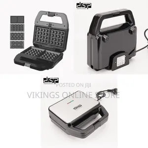 DSP Multi-Functional Waffle Maker With Interchangeable Plates