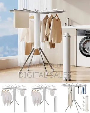Foldable and Portable Clothes Drying Rack