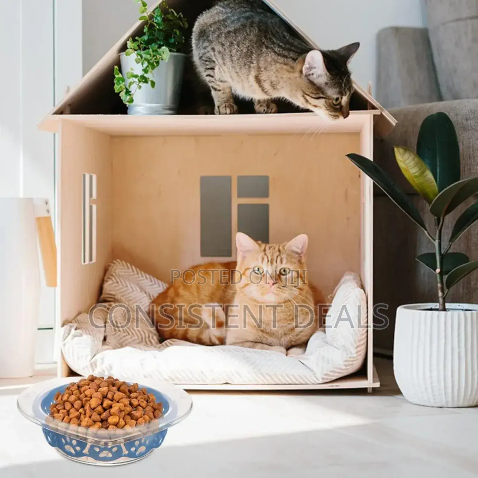 Dog Detachable Feeder Bowl Hanging Pet Food Bowl