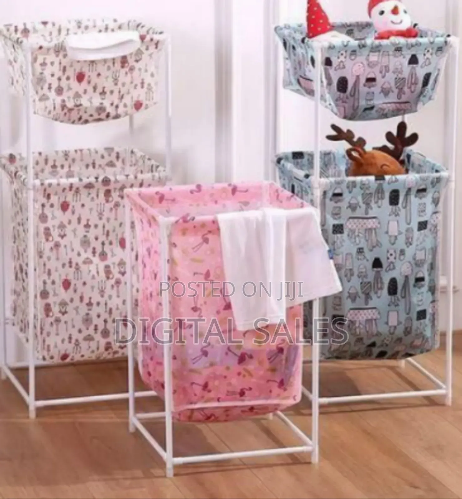 Collapsible Fabric Laundry Hamper With Sturdy Frame