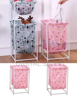 Collapsible Fabric Laundry Hamper With Sturdy Frame