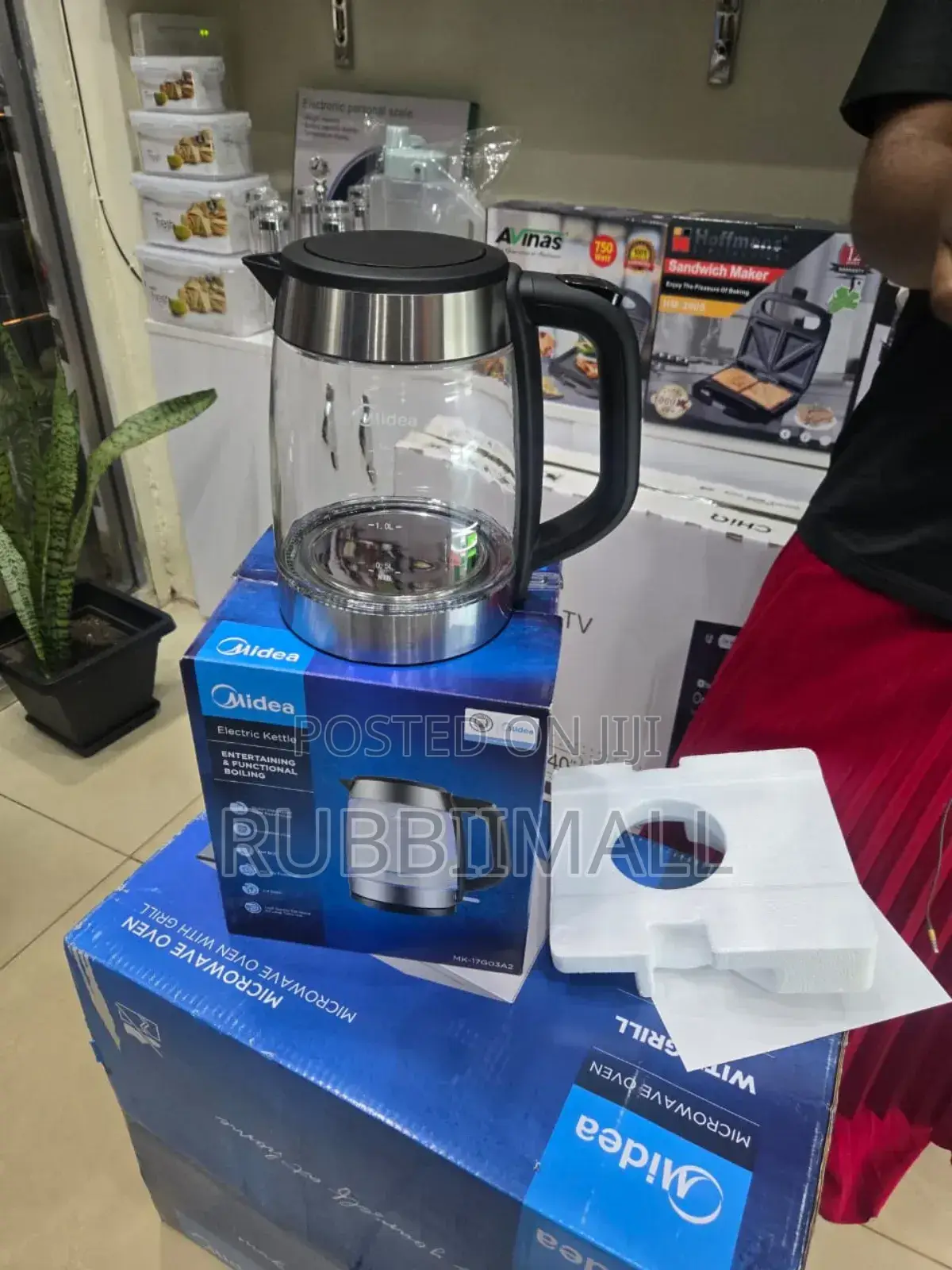 Midea Glass Kettle 1.7l