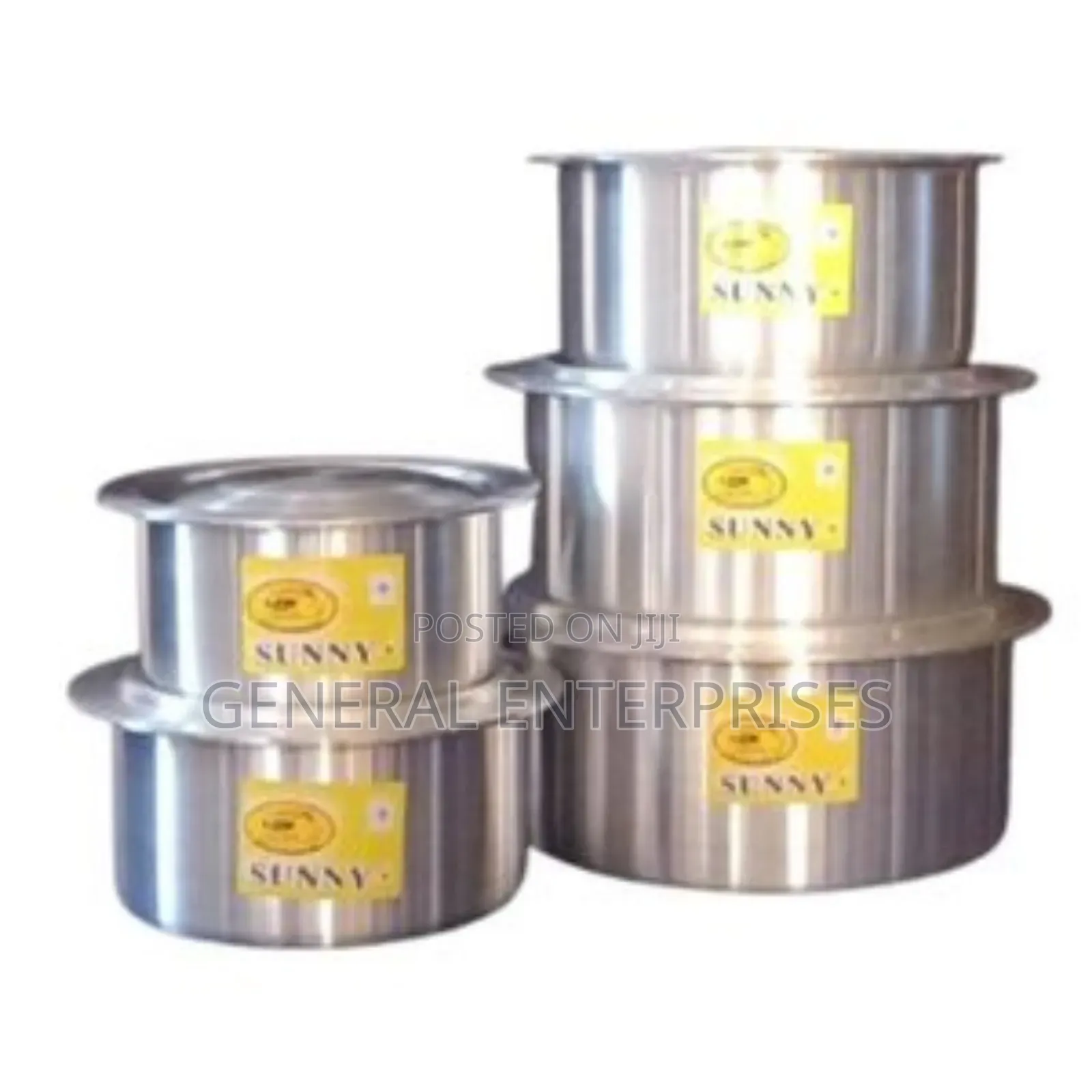 Sunny Brand Straight Emeried Pot Set