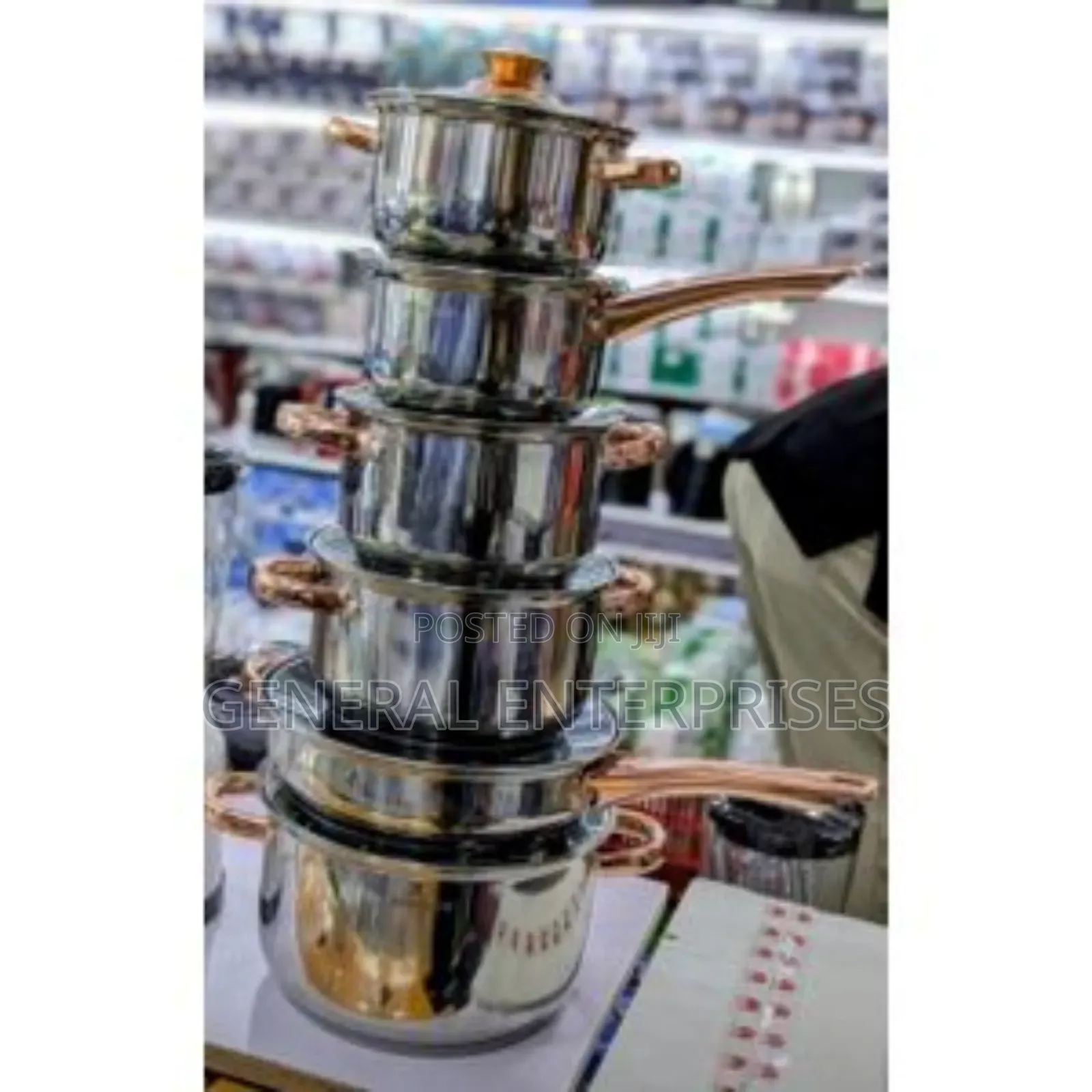 Seemann Heavy Stainless Steel Cookware Saucepan Set.