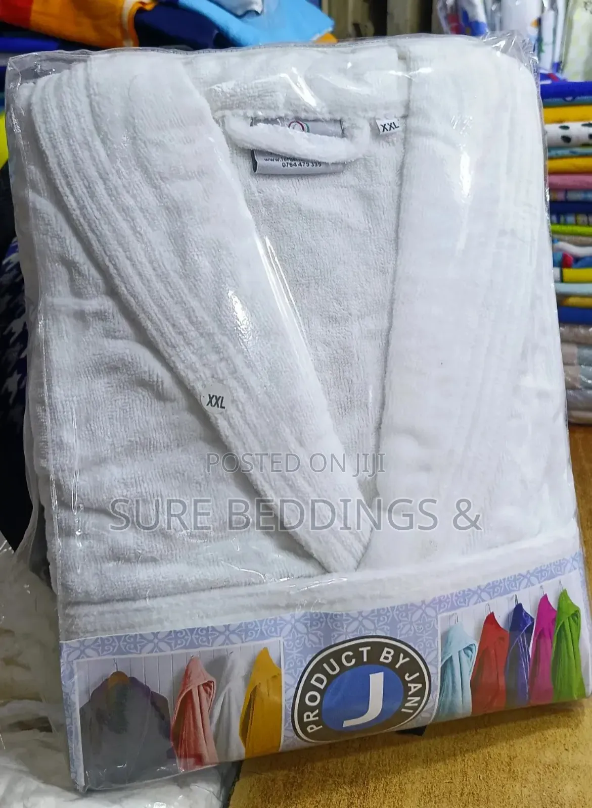 White Cotton Bathrobe