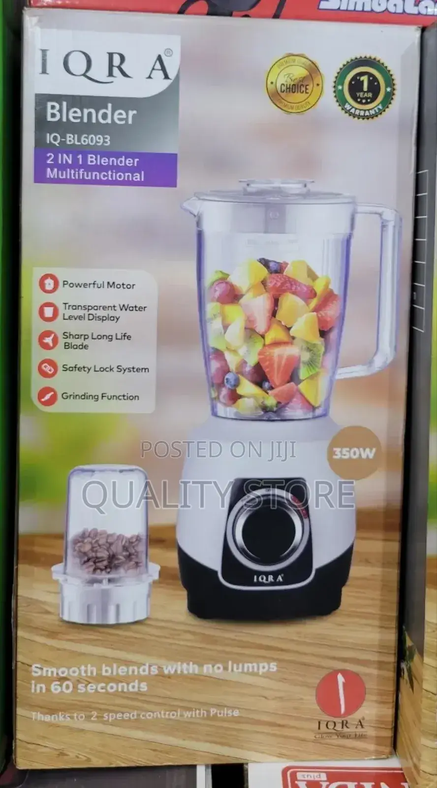 Iqra 2 in 1 Blender Iq-Bl6093