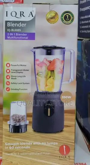 Iqra Blender 2 in 1 Iq-Bl6089