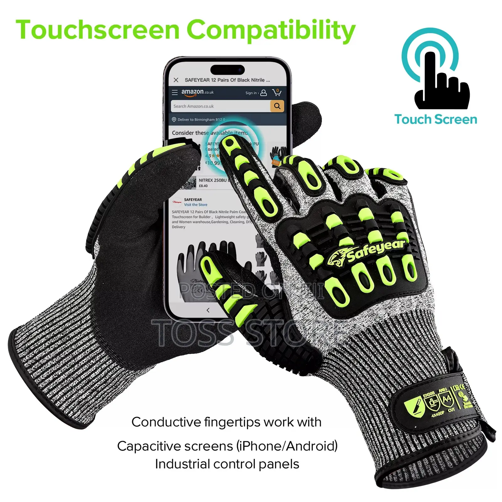 Impact Resistance Gloves- Safeyear