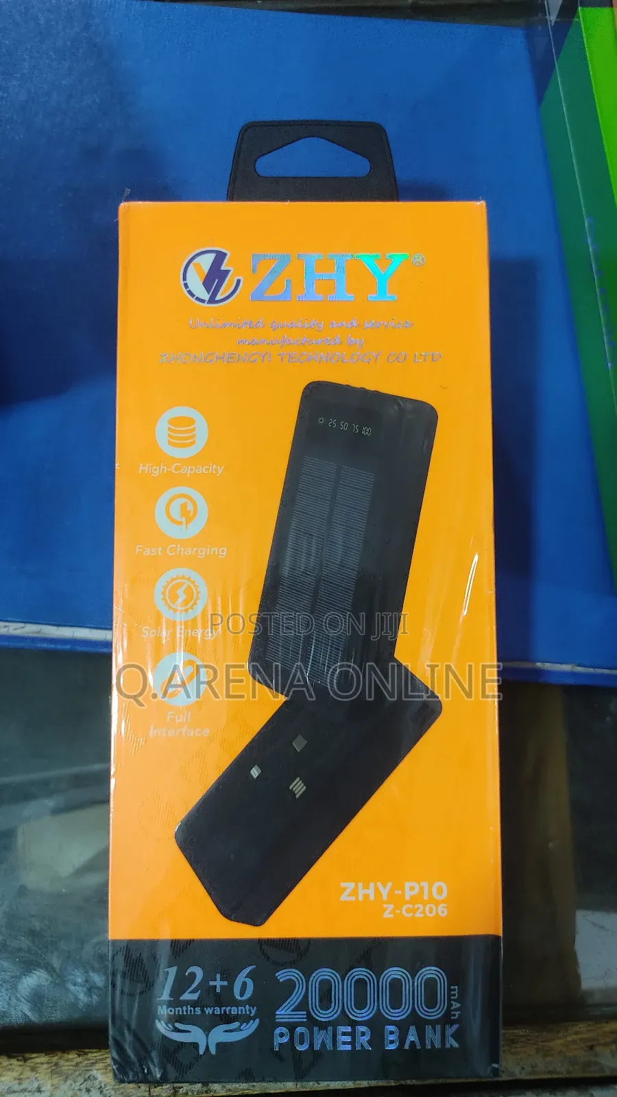 Power Bank With a Solar Panel 20,000mah