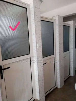 Aluminium Partition Doors With Panel and Glass