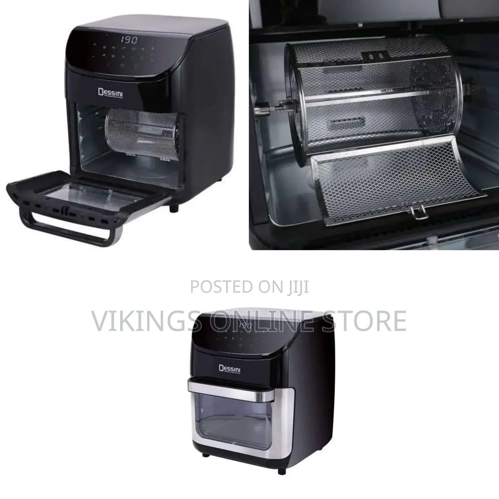 Dessini 1700w Air Fryer Oven - Multicolor