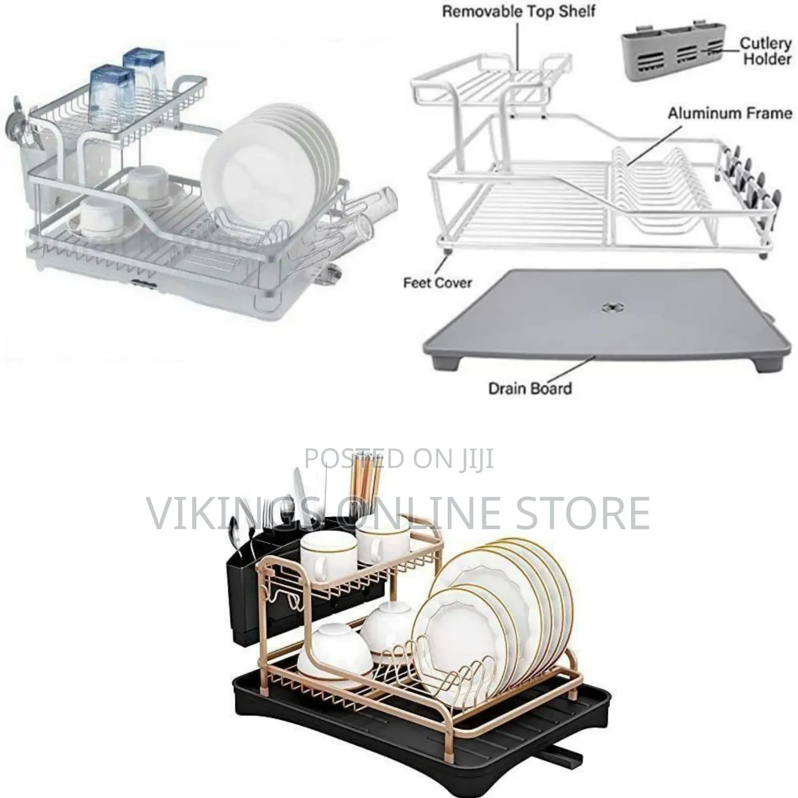 Heavy Duty Aluminum Dish Rack