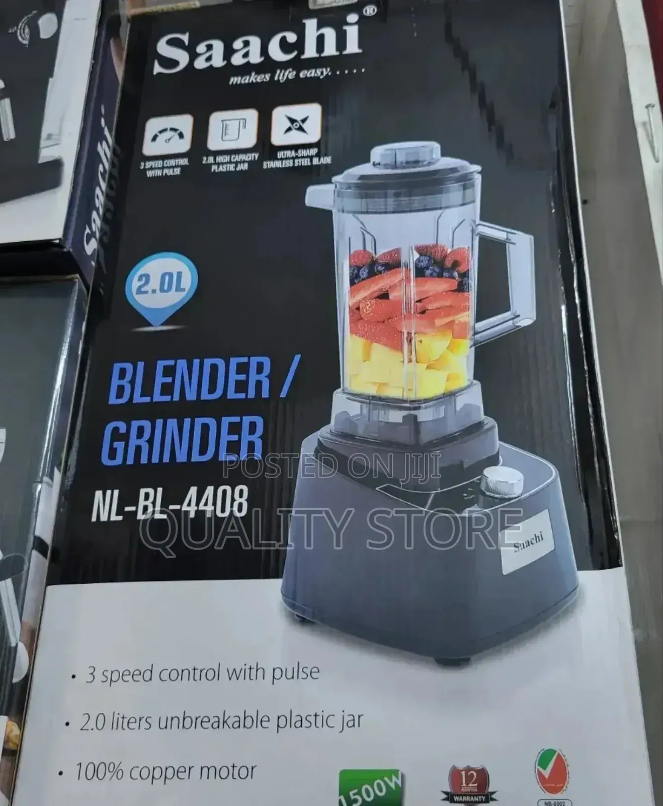 Saachi Electric Blender 2 L Nl-Bl-4408
