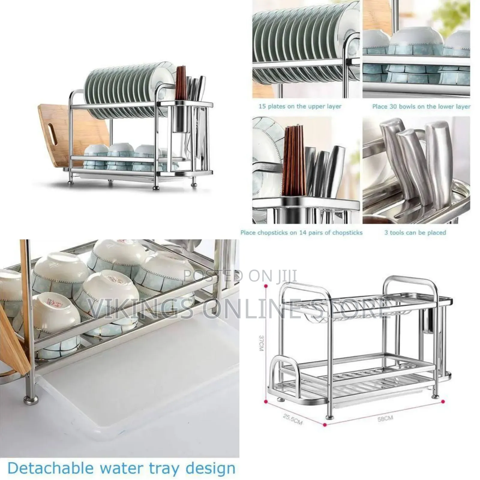 2 Tier Dish Drying Racker