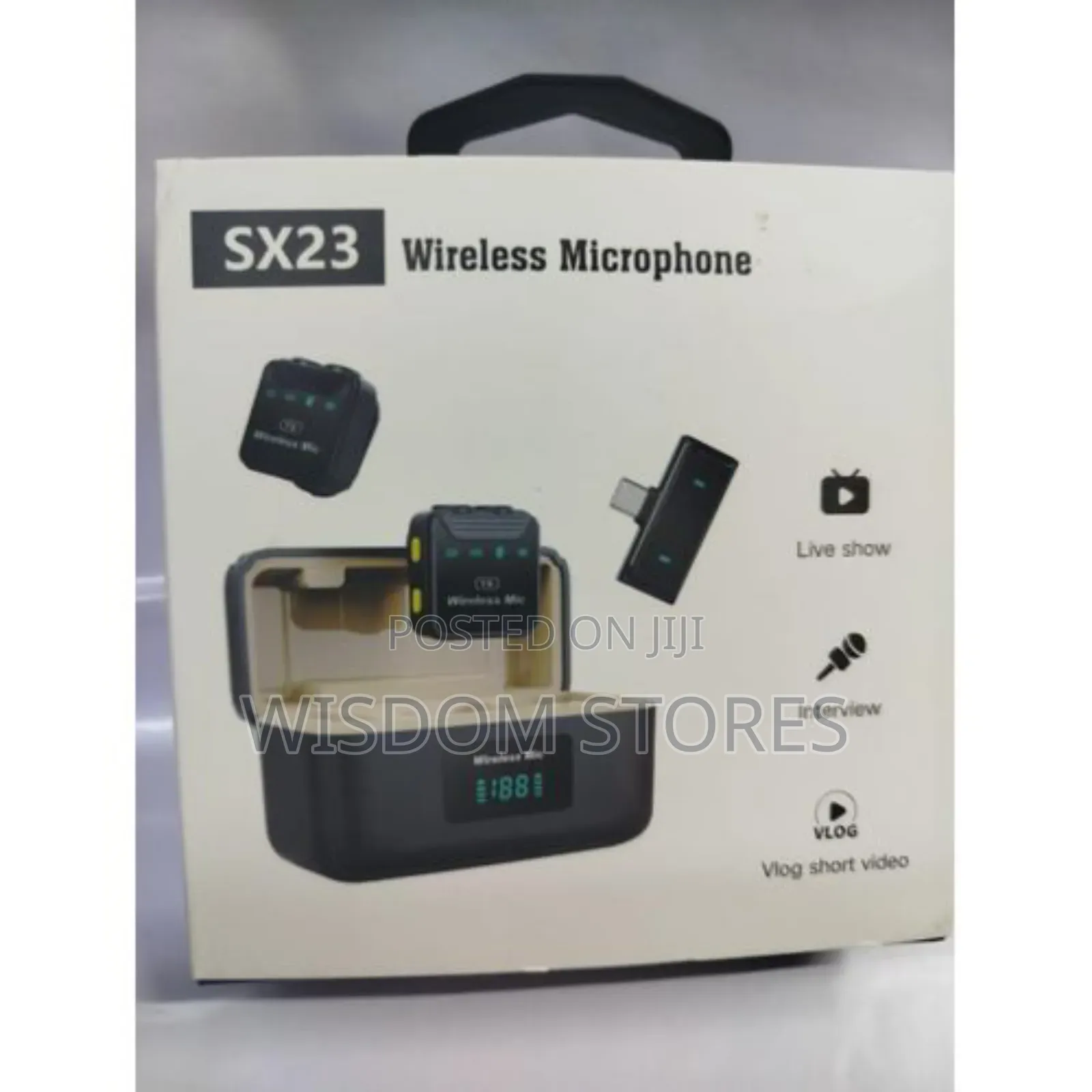 Sx23 Wireless Mic for Video Filming – Portable Charging Case