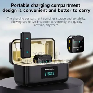 Sx23 Wireless Mic for Video Filming – Portable Charging Case