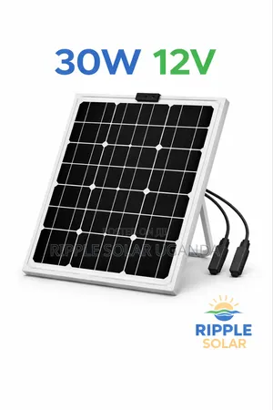 30w Solar Panel 12v Monocrystalline Black High Efficiency Kampala