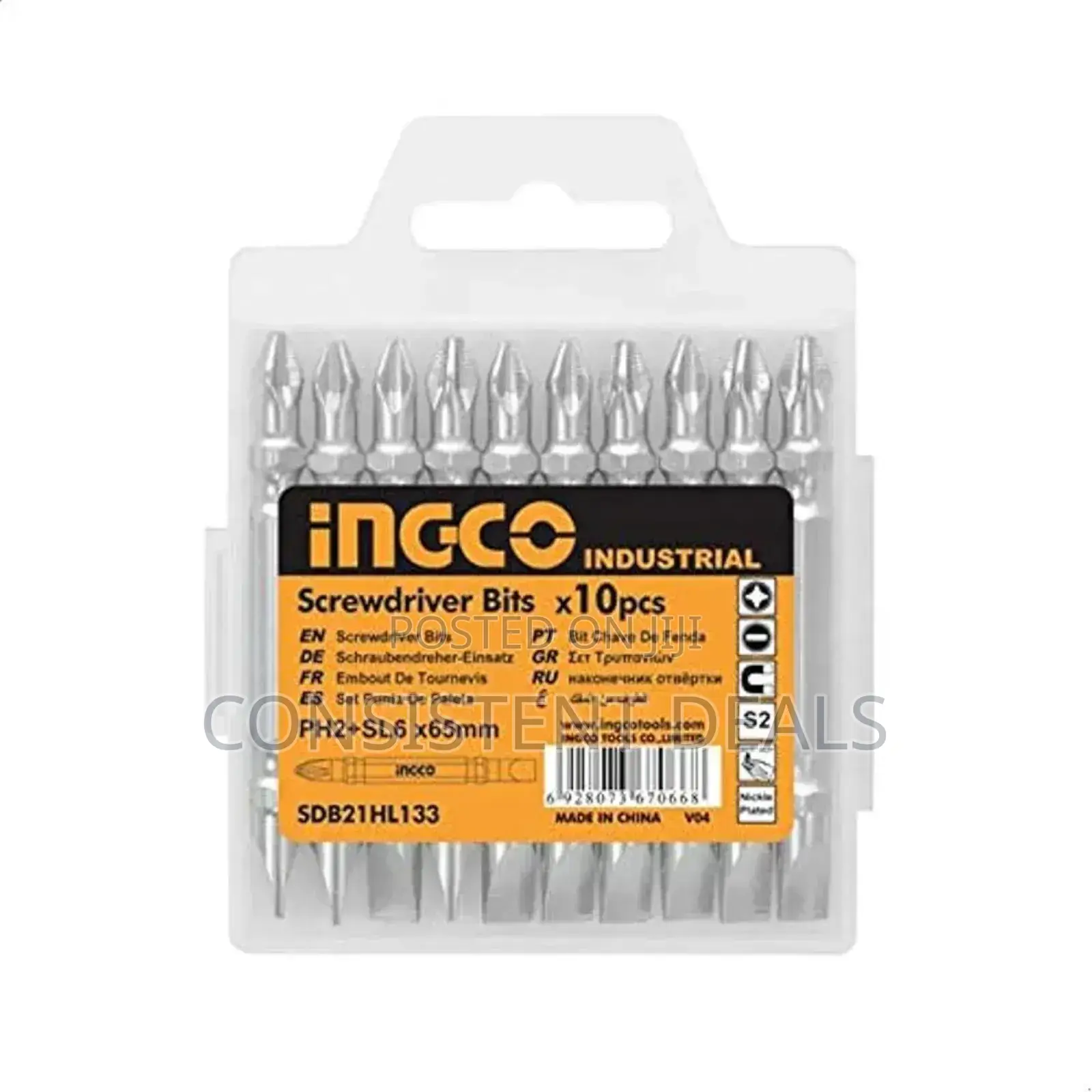 Ingco  10pcs Screwdriver  Bits
