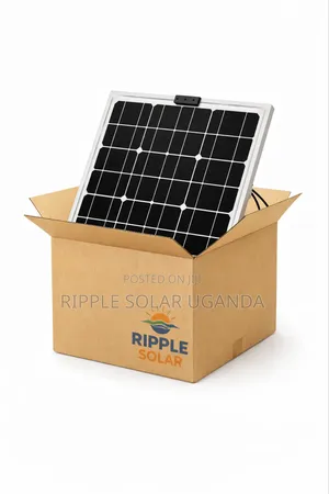 30w Solar Panel 12v Monocrystalline Black High Efficiency Kampala