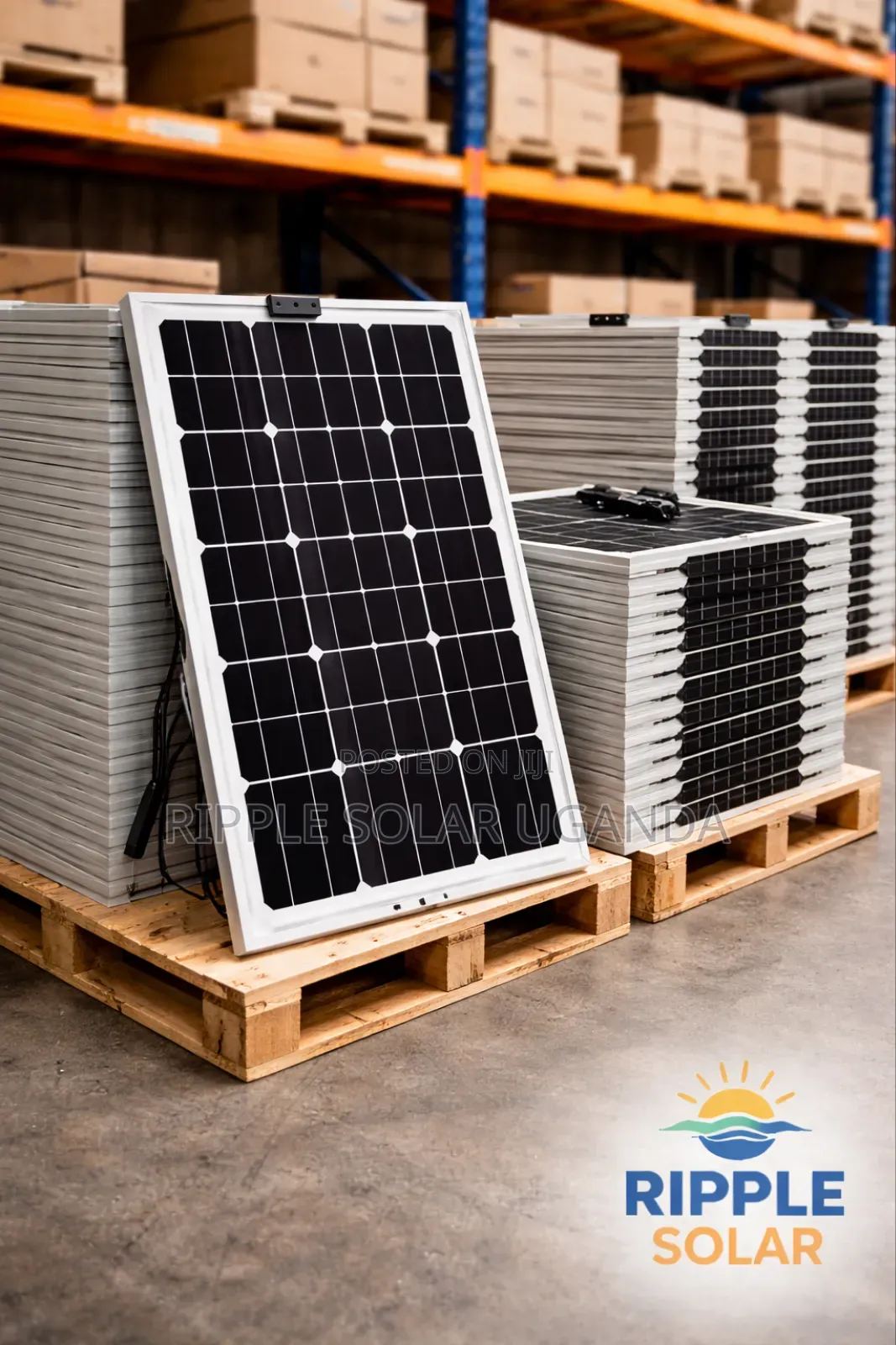 30w Solar Panel 12v Monocrystalline Black High Efficiency Kampala