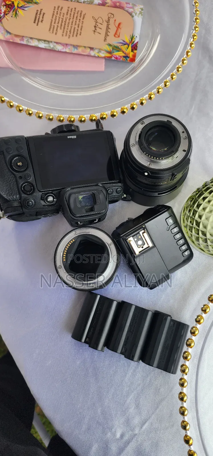 Camera Nikon Z5, 50mmf1.8 Lens, 3batteries, Trigger,Adapter Ad600bm