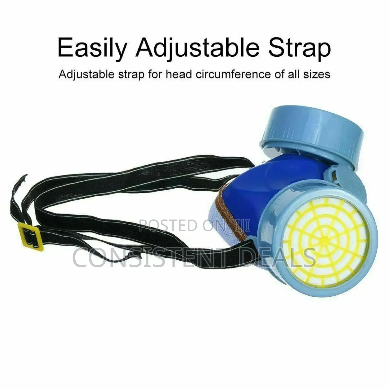 Respirator & Goggles Set Chemical Face Gas Paint Spray Sand Acid Mask