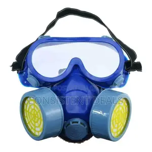 Respirator & Goggles Set Chemical Face Gas Paint Spray Sand Acid Mask