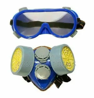 Respirator & Goggles Set Chemical Face Gas Paint Spray Sand Acid Mask