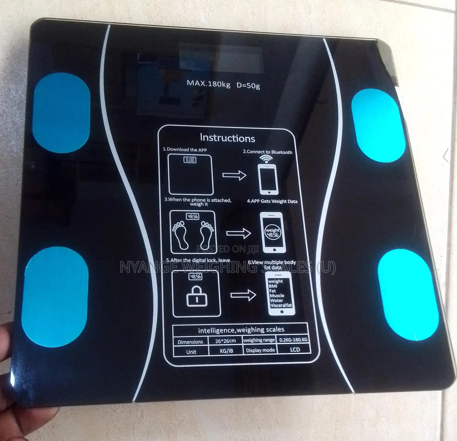 Digital Weighing Scale 180kg Weigh Accurate Digital Weighing Scale