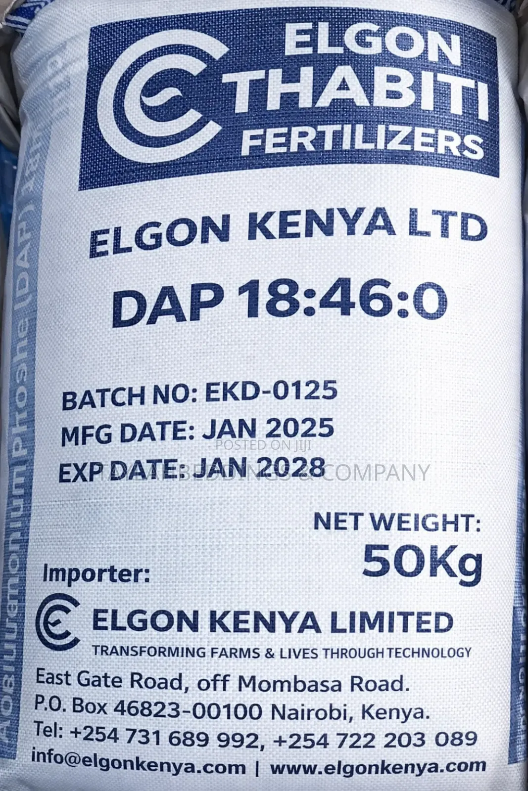 50kg Dap (Di Ammonium Phosphate) in Kenya, Uganda and Tanzania