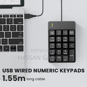 Usb Numeric Keypad 19 Key Number Keypad Keyboard for Laptop