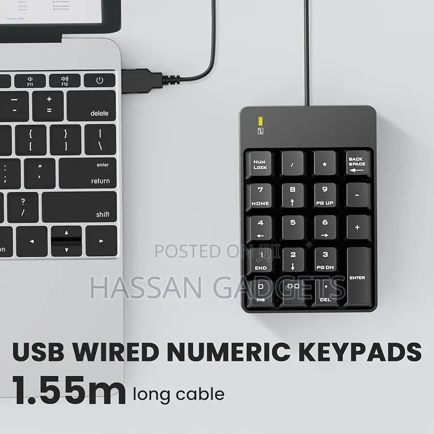 Usb Numeric Keypad 19 Key Number Keypad Keyboard for Laptop