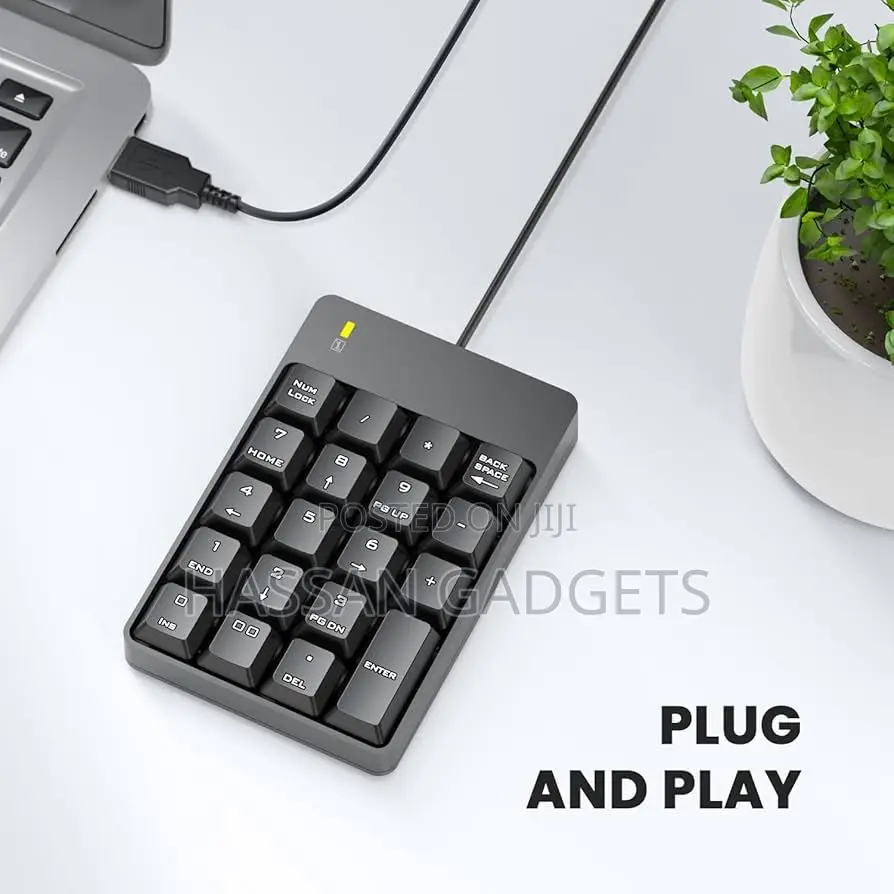 Usb Numeric Keypad 19 Key Number Keypad Keyboard for Laptop