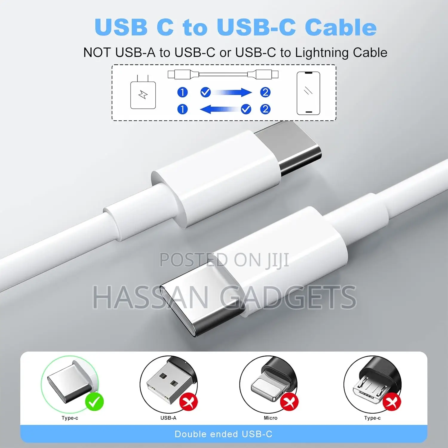 Usb C to Usb C Charging Cable for Apple