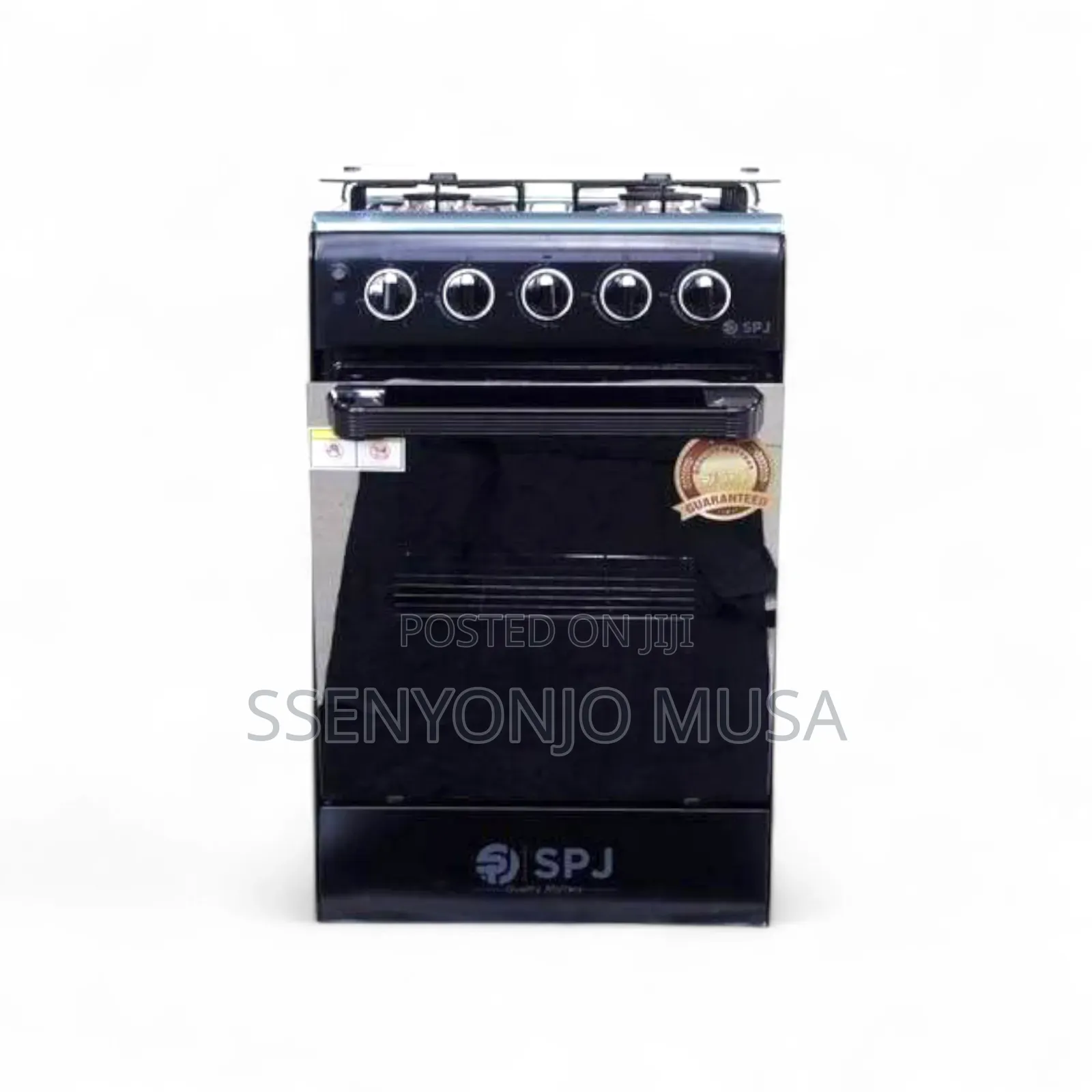 SPJ Cooker 50×50 - 3+1 Stove With Oven - 3 Gas Burners, 1000w Hotplate