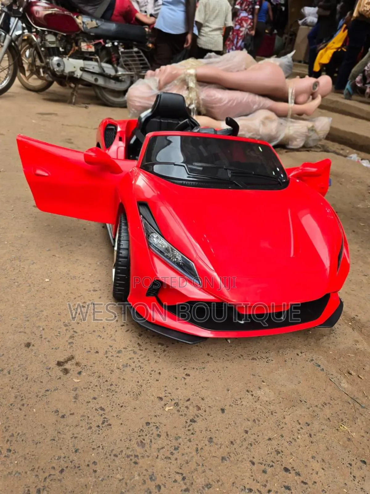Ferari Kids Toy Car 1 to 4 Years Old Red Rechargeable,Remote Control