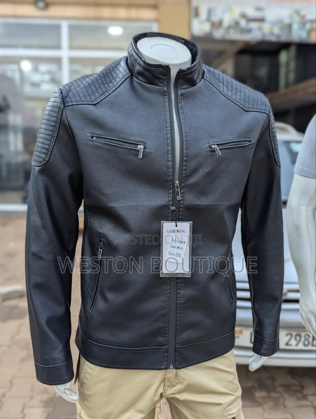 Original Men's Leather Jacket With Wool Inside