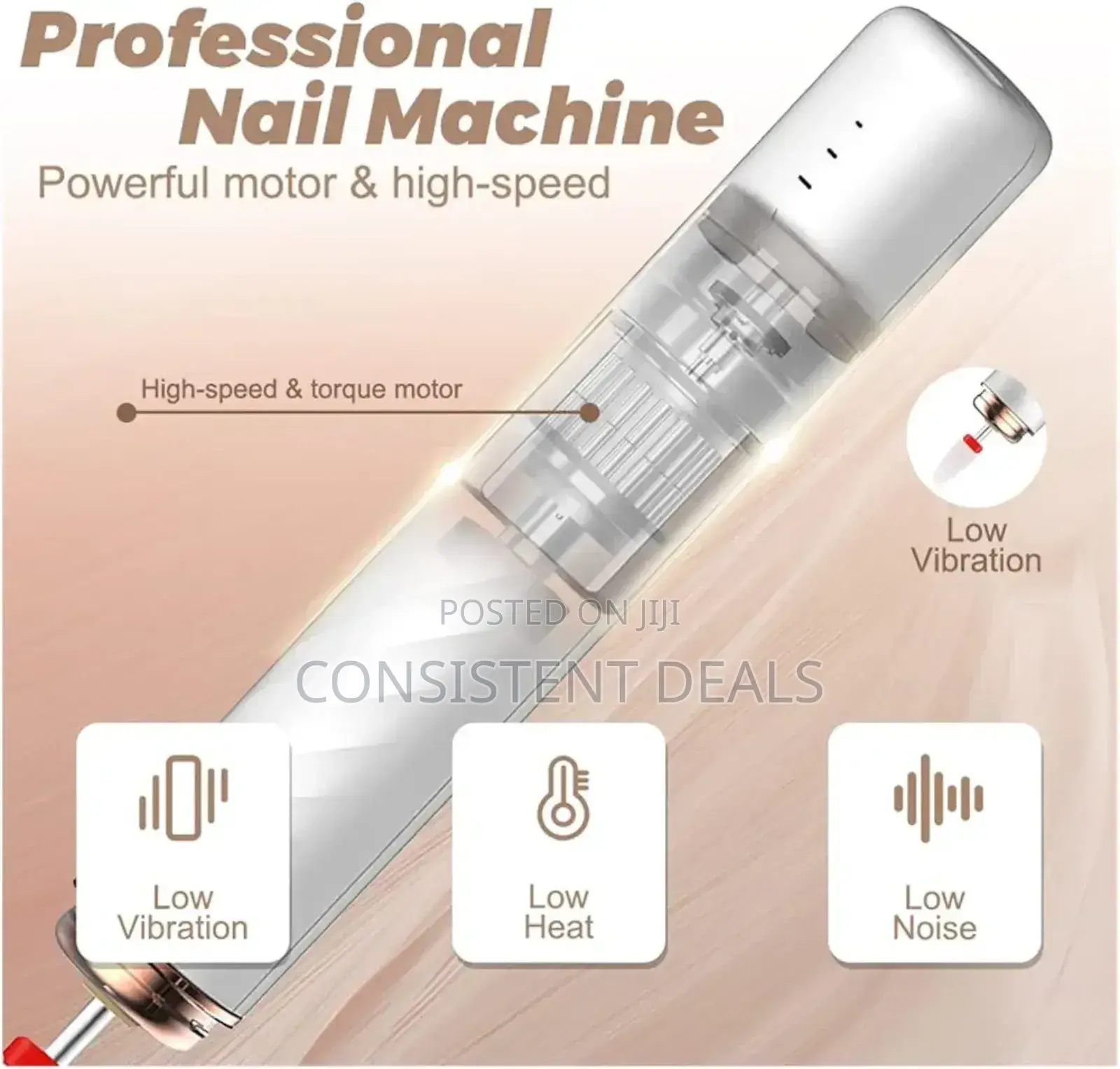 Electric Nail Drill Professional Wireless Nail Drill