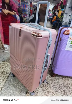 Original Prince Rubber Plastic Suitcases. Extra Large.( Brown)