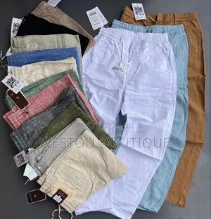Original Men's Linen Pants Straight Version Size 30 to 40