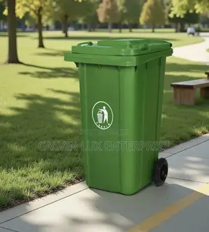 Dustin Bin With Wheels 120 Liter Green