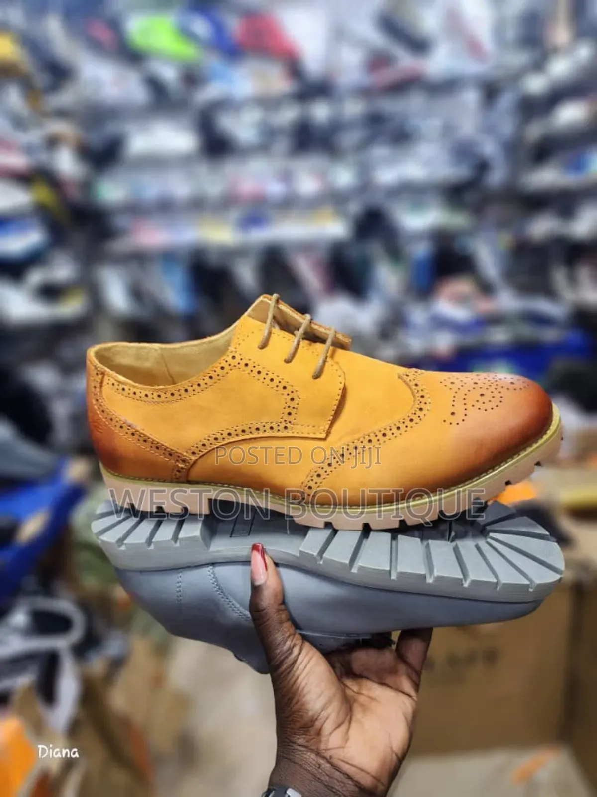 Yelow Men's Premium Quality Leather Casual Oxford Shoes