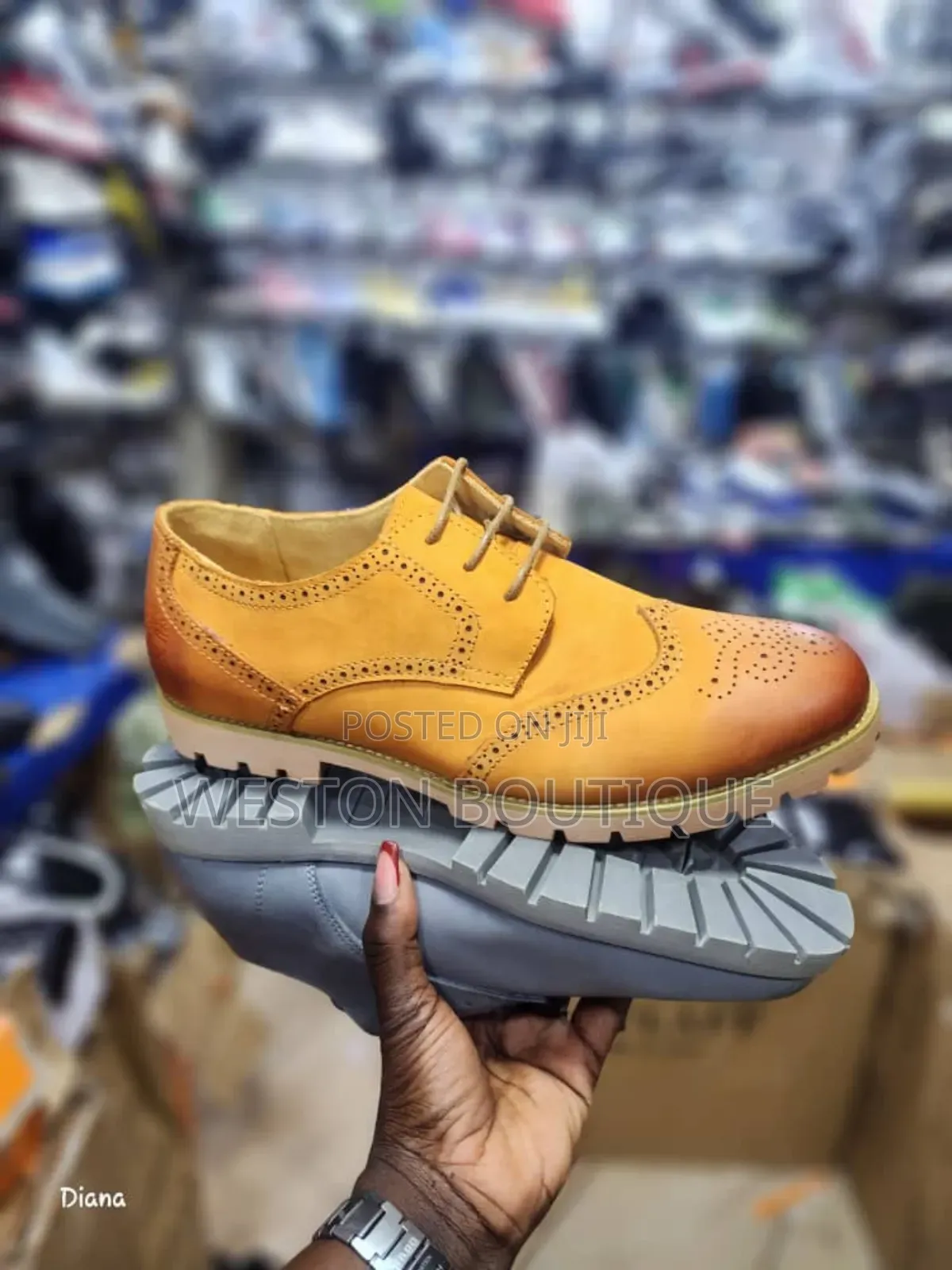Yelow Men's Premium Quality Leather Casual Oxford Shoes