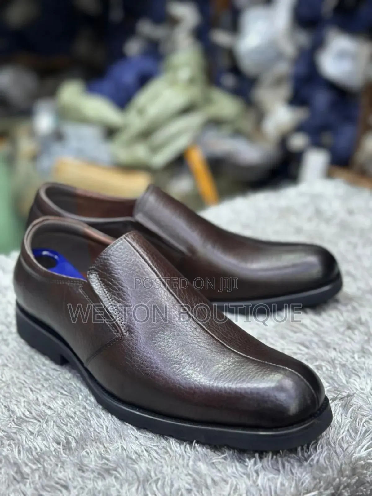 Original Johnfoster Men's Leather Loafers Size 39 to 46