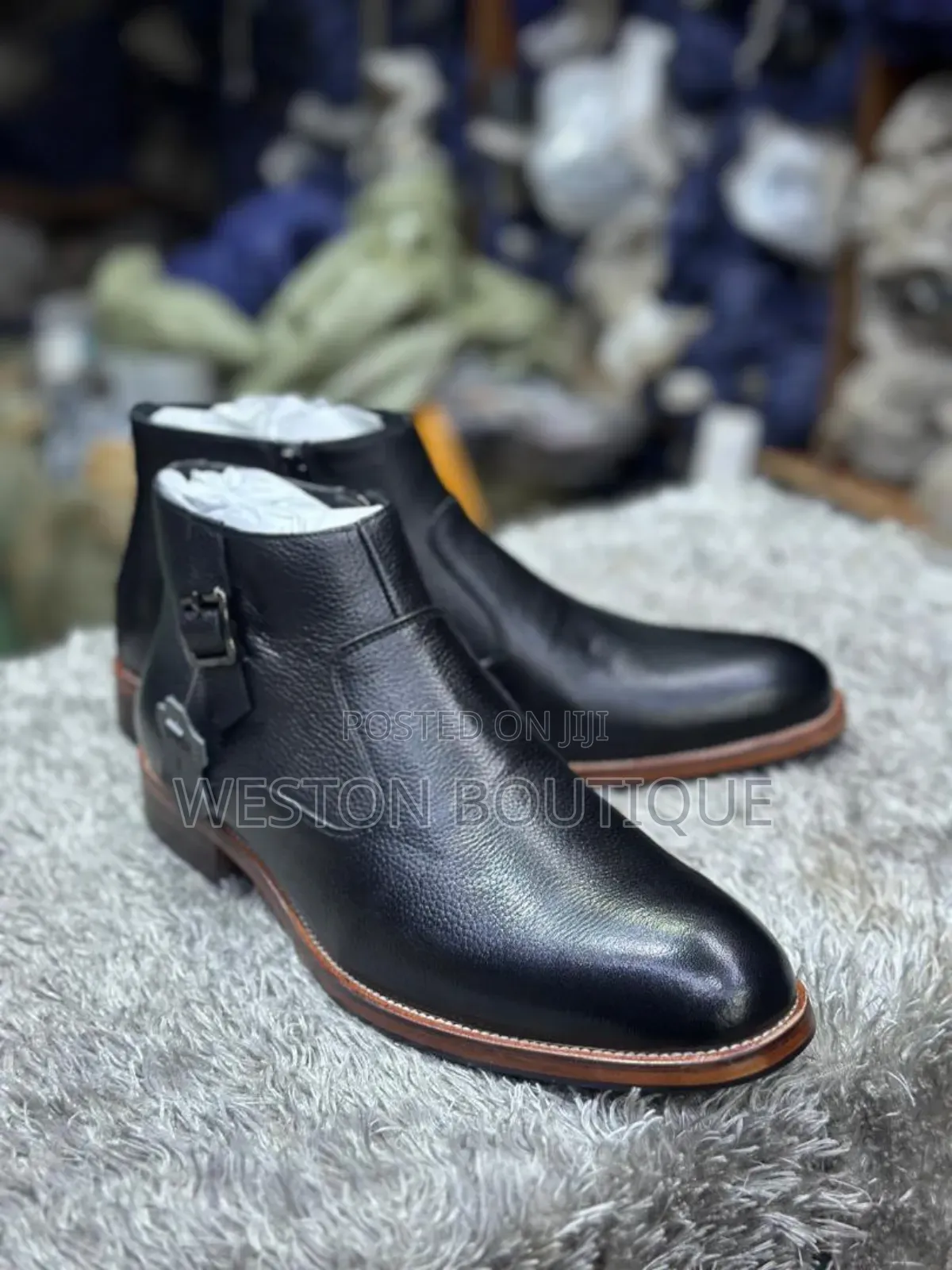 Buckled Original Premium Quality Leather Casual Boots