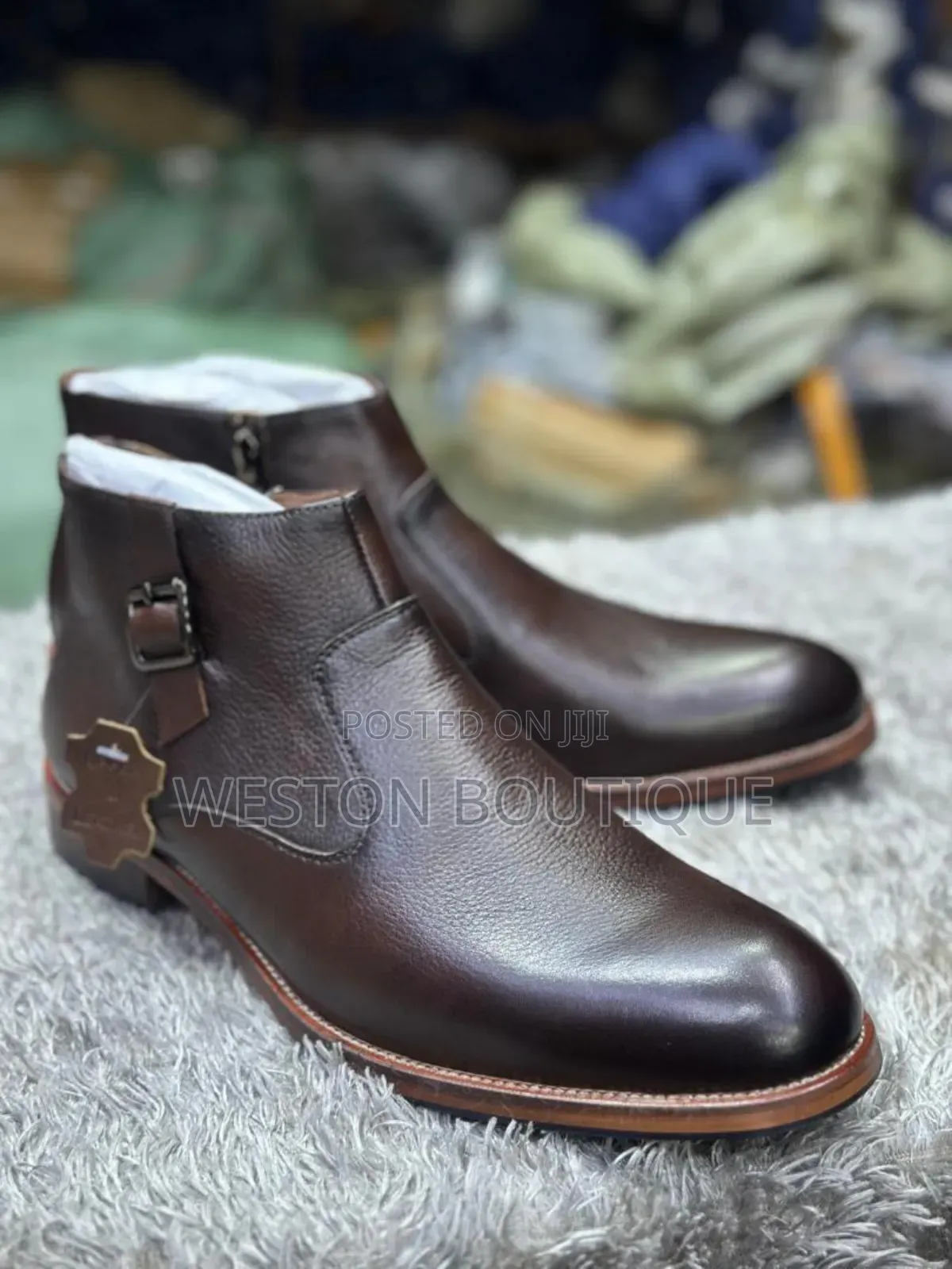 Buckled Original Premium Quality Leather Casual Boots