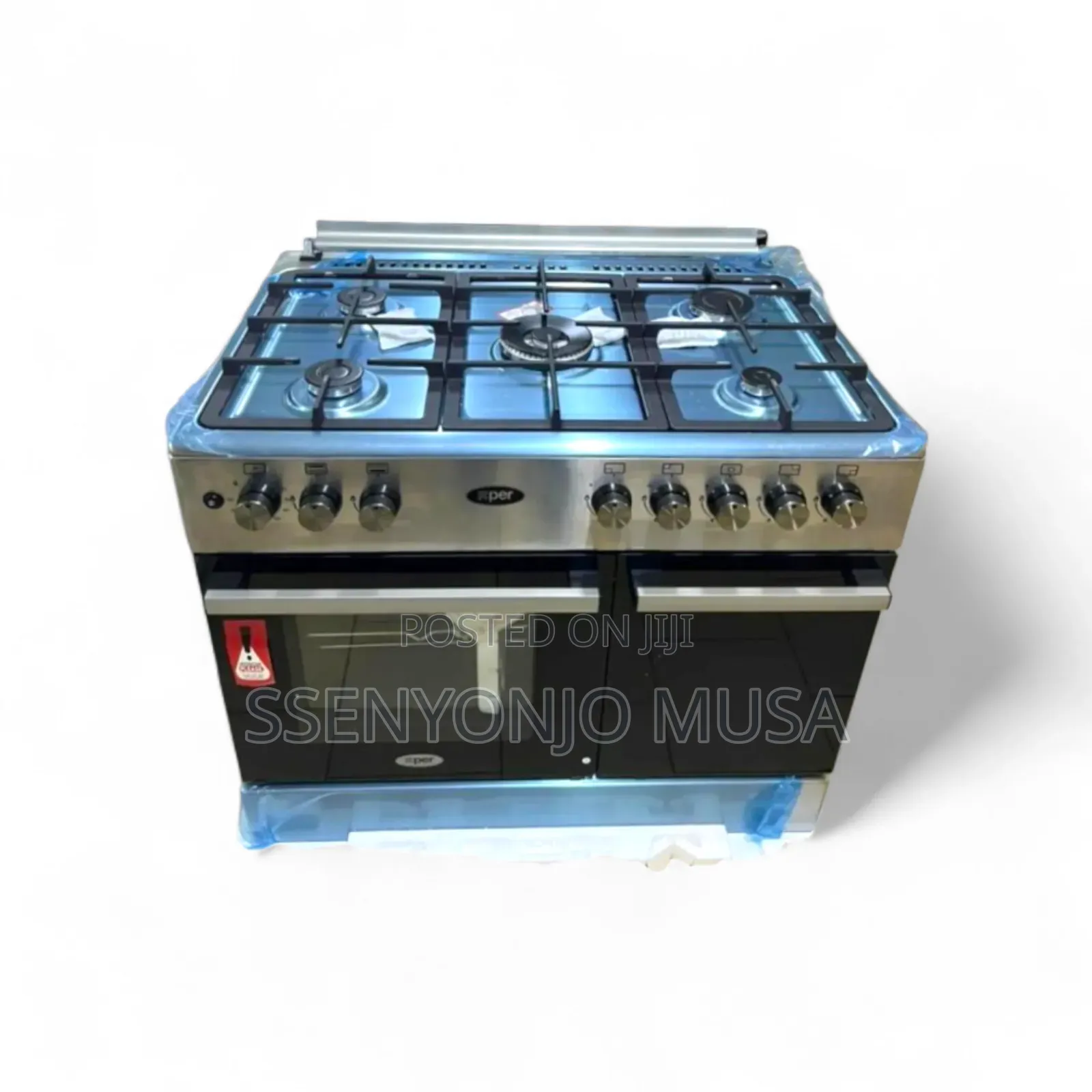 Xper 90x60 Full Gas Cooker - 5 Burner Stove With Oven Gas-
