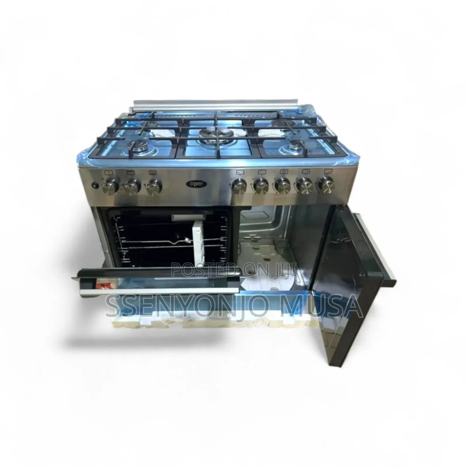 Xper 90x60 Full Gas Cooker - 5 Burner Stove With Oven Gas-